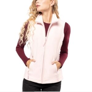 GAP Full Zip Fleece Vest Jacket in Pink Women's Size Medium